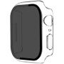 Лъскав Калъф със закалено Anti-Spy стъкло за Apple Watch 41mm - прозрачен