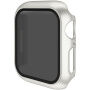 Металически калъф със закалено Anti-Spy стъкло за Apple Watch 45mm - starlight