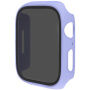Матов калъф със закалено Anti-Spy стъкло за Apple Watch 45mm - лилаво