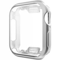 Калъф със защита на екрана за Apple Watch 44mm - сребърна