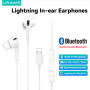 Слушалки USAMS US-SJ453 с Lightning конектор - бели