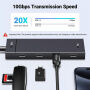 UGREEN 35584 4в1 хъб - 4x USB-C към USB-C за MacBook - черен