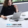 UGREEN 35584 4в1 хъб - 4x USB-C към USB-C за MacBook - черен