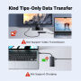 UGREEN 35584 4в1 хъб - 4x USB-C към USB-C за MacBook - черен