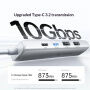 UGREEN U601 5 в 1 hub - HDMI / 2x USB-C / 2x USB-A към USB-C - сребрист