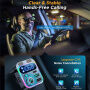 JOYROOM JR-CL16 Bluetooth FM трансмитер за кола с портове USB-C / 2x USB-A - 48W - сребрист