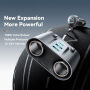 ESSAGER ES-CC22 зарядно устройство за кола с 2x USB-C / 3x USB-A портове и разклонител за гнездото на запалката - 150W - сиво