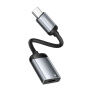 ESSAGER аудио и зареждаща редукция - Lightning към USB-C - сива