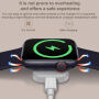 xDfind mini преносимо безжично зарядно устройство за Apple Watch - черно