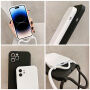 Силиконов кейс с връзка за iPhone Air - черен