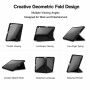 XDcase Калъф с origami Стойка и място за Apple Pencil за iPad Air 13" (2024-2026) / Pro 12,9" (2018-2022) - черен