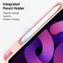 XDcase Калъф с origami Стойка и място за Apple Pencil за iPad Air 13" (2024-2026) / Pro 12,9" (2018-2022) - розов