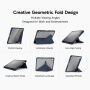XDcase Калъф с origami Стойка и място за Apple Pencil за iPad Air 13" (2024-2026) / Pro 12,9" (2018-2022) - тъмносин