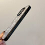 Прозрачен кейс с коледен мотив за iPhone 14 Pro - зелен