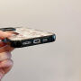 Прозрачен кейс с коледен мотив за iPhone 14 Pro - зелен