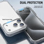 Прозрачен кейс с държачи за връзка за iPhone 17 Pro Max - прозрачен