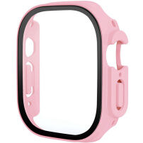 Матов калъф със закалено стъкло за Apple Watch Ultra 49mm - розов