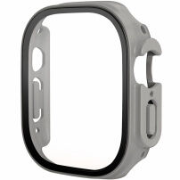 Матов калъф със закалено стъкло за Apple Watch Ultra 49mm - сив