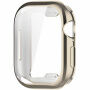 Металически калъф от мека пластмаса със защита на дисплея за Apple Watch 46mm - starlight