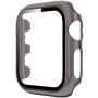 Прозрачен калъф със закалено стъкло за Apple Watch 42mm - сиво