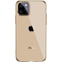 Baseus прозрачен кейс от мека пластмаса за iPhone 11 Pro Max - златен