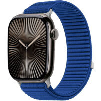 xDfind найлонова каишка със закопчаване тип велкро за Apple Watch 42mm / 41mm / 40mm / 38mm - кралско синя