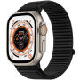 xDfind найлонова каишка със закопчаване тип велкро за Apple Watch Ultra 49mm / 46mm / 45mm / 44mm / 42mm - черна