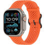 xDfind перфорирана силиконова каишка за Apple Watch Ultra 49mm / 46mm / 45mm / 44mm / 42mm - оранжева