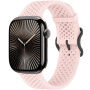 xDfind перфорирана силиконова Каишка за Apple Watch Ultra 49mm / 46mm / 45mm / 44mm / 42mm - розова