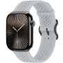 xDfind перфорирана силиконова каишка за Apple Watch Ultra 49mm / 46mm / 45mm / 44mm / 42mm - сива