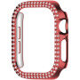 xDfind металически Калъф, обсипан с камъни, за Apple Watch 46mm - червен