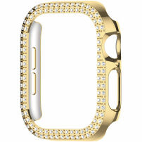 xDfind металически калъф, обсипан с камъчета за Apple Watch 42mm (Series 10 / 11) - златист