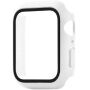 xDfind матов калъф със закалено стъкло за Apple Watch 41mm - бял