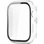 xDfind лъскав калъф със закалено стъкло за Apple Watch 41mm - прозрачен