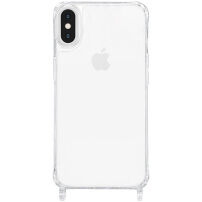 Прозрачен кейс с държачи за връзка за iPhone XS Max - прозрачен