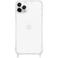 Прозрачен кейс с държачи за връзка за iPhone 11 Pro - прозрачен