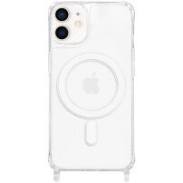 Прозрачен Кейс с държачи за връзка и MagSafe за iPhone 11 - прозрачен