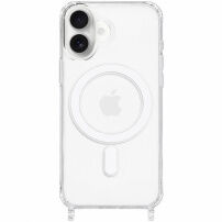 Прозрачен кейс с държачи за връзка и MagSafe за iPhone 17 - прозрачен