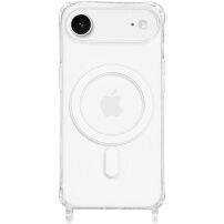 Прозрачен Кейс с държачи за връзка и MagSafe за iPhone Air - прозрачен