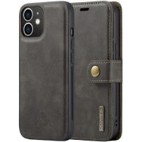 DG.Ming 2в1 подвижен флип калъф за iPhone 11 - сив