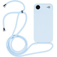 Силиконов кейс с връзка за iPhone Air - син