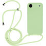 Силиконов кейс с връзка за iPhone Air - зелен