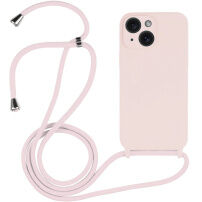Силиконов кейс с връзка за iPhone 13 - пепел от рози