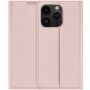 DUX DUCIS флип калъф за iPhone 14 Pro - златно розово