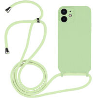 Силиконов кейс с връзка за iPhone 12 - зелен