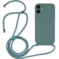 Силиконов кейс с връзка за iPhone 12 - ментолов
