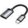 ESSAGER аудио и зареждаща редукция - Lightning към USB-C - сива
