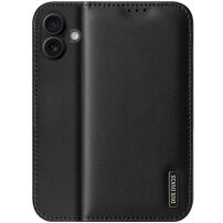 DUX DUCIS Hivo кожен флип калъф за iPhone 17 - черен