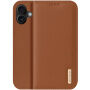 DUX DUCIS Hivo кожен флип калъф за iPhone 17 - кафяв
