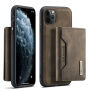 DG.Ming 2v1 Кейс с подвижен магнитен портфейл за iPhone 11 Pro - кафе